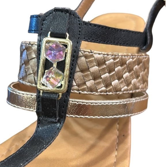 Qupid Platform Wedge Heel Sandals Size 7 - Picture 9 of 12